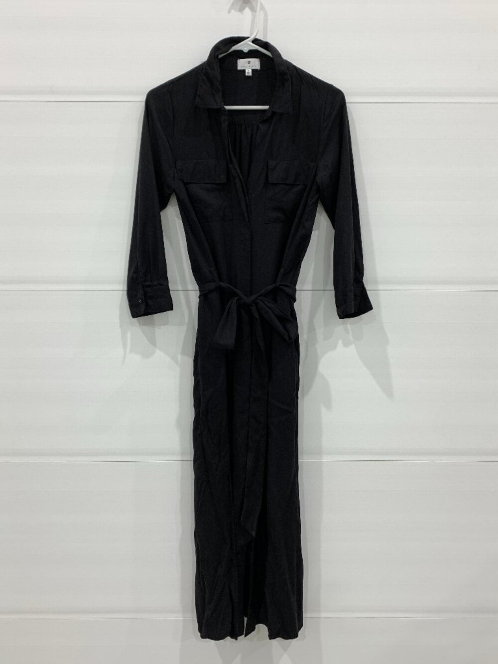 Socialite (Nordstrom) Black Belted Shirt Dress